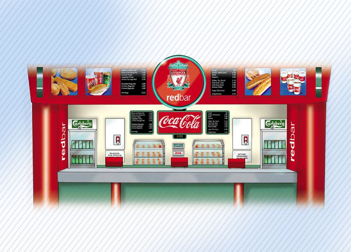 Liverpool Football Club Concourse Kiosk redesign